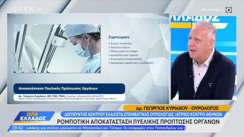 Γεώργιος Κυριάκου - Ρομποτική αποκατάσταση πυελικής πρόπτωσης οργάνων